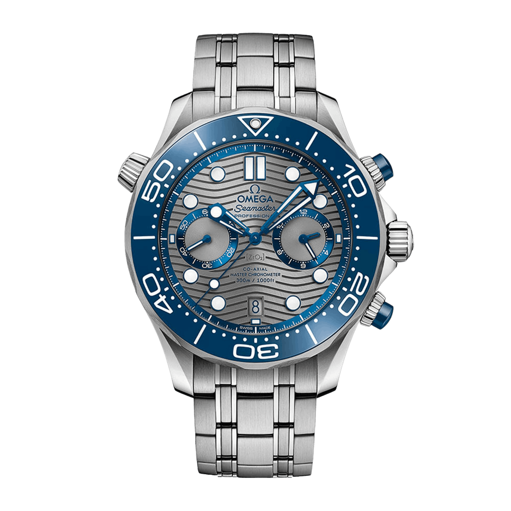 Vertical Omega Seamaster Diver 300M Chronograph 44mm 210.30.44.51.06.001