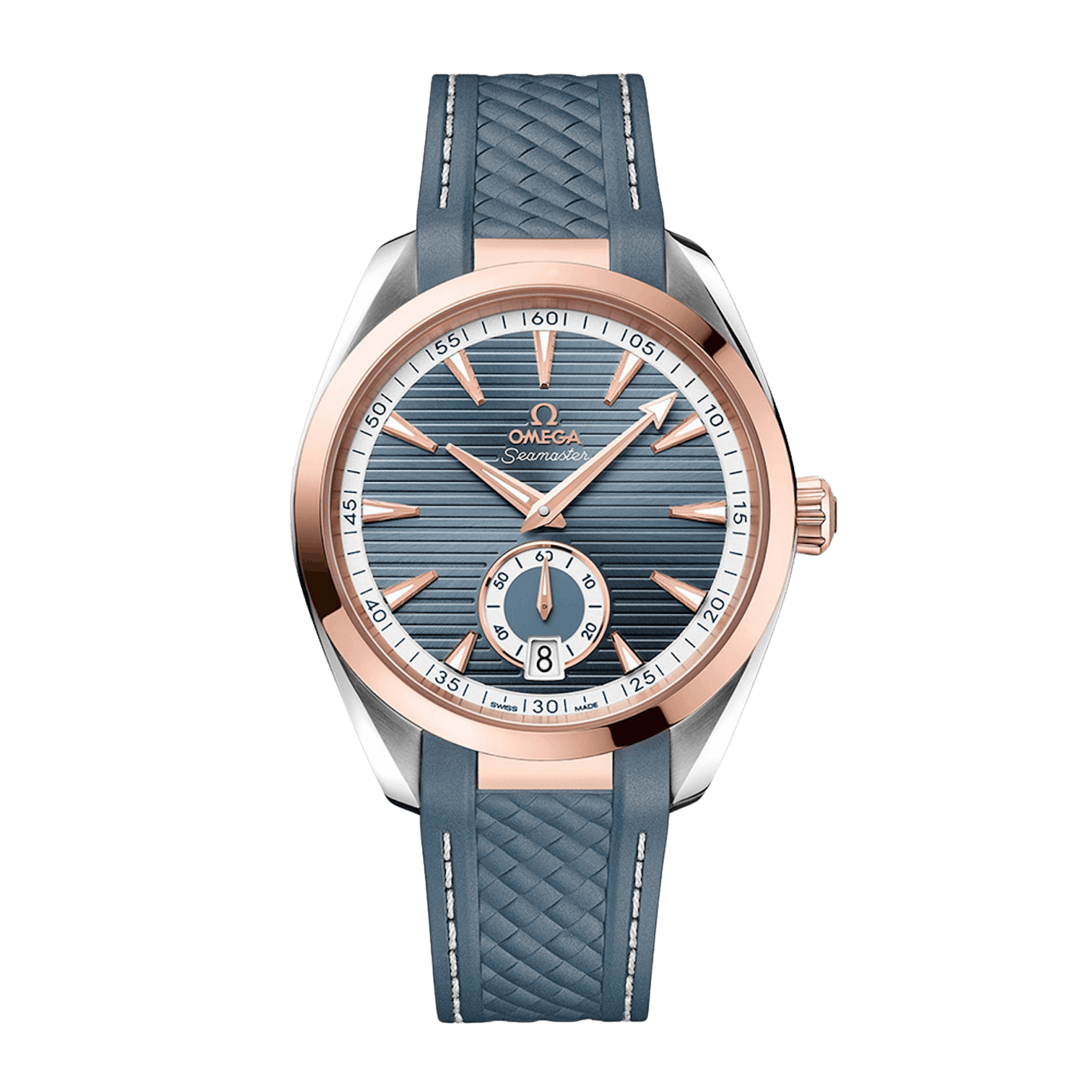 Vertical Omega Seamaster Aqua Terra 150M Small Seconds 18K Sedna Gold & Steel 41mm 220.22.41.21.03.001