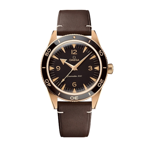 Vertical Omega Seamaster 300 9K Bronze Gold 41mm 234.92.41.21.10.001