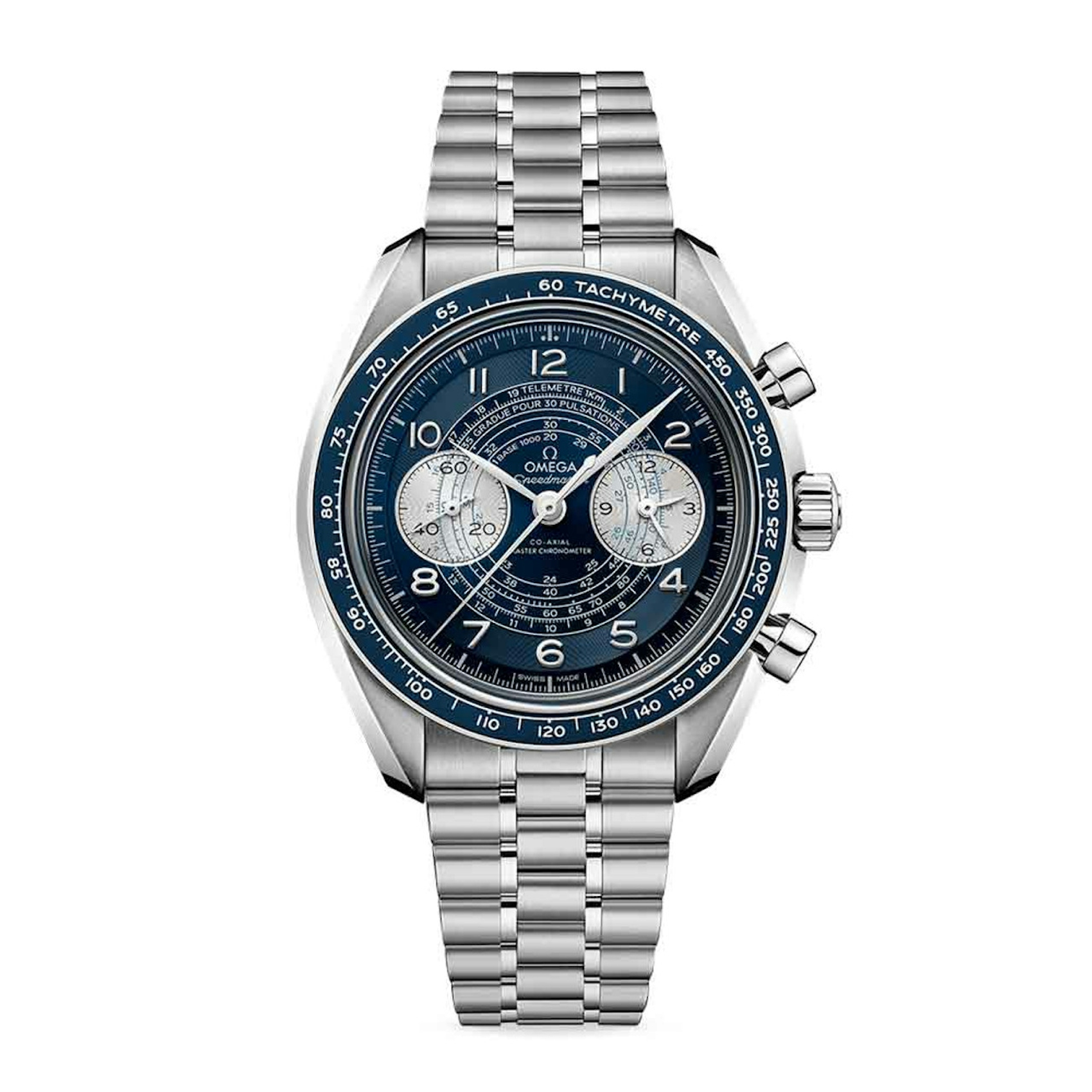 Vertical Omega Speedmaster Chronoscope Chronograph 43mm 329.30.43.51.03.001