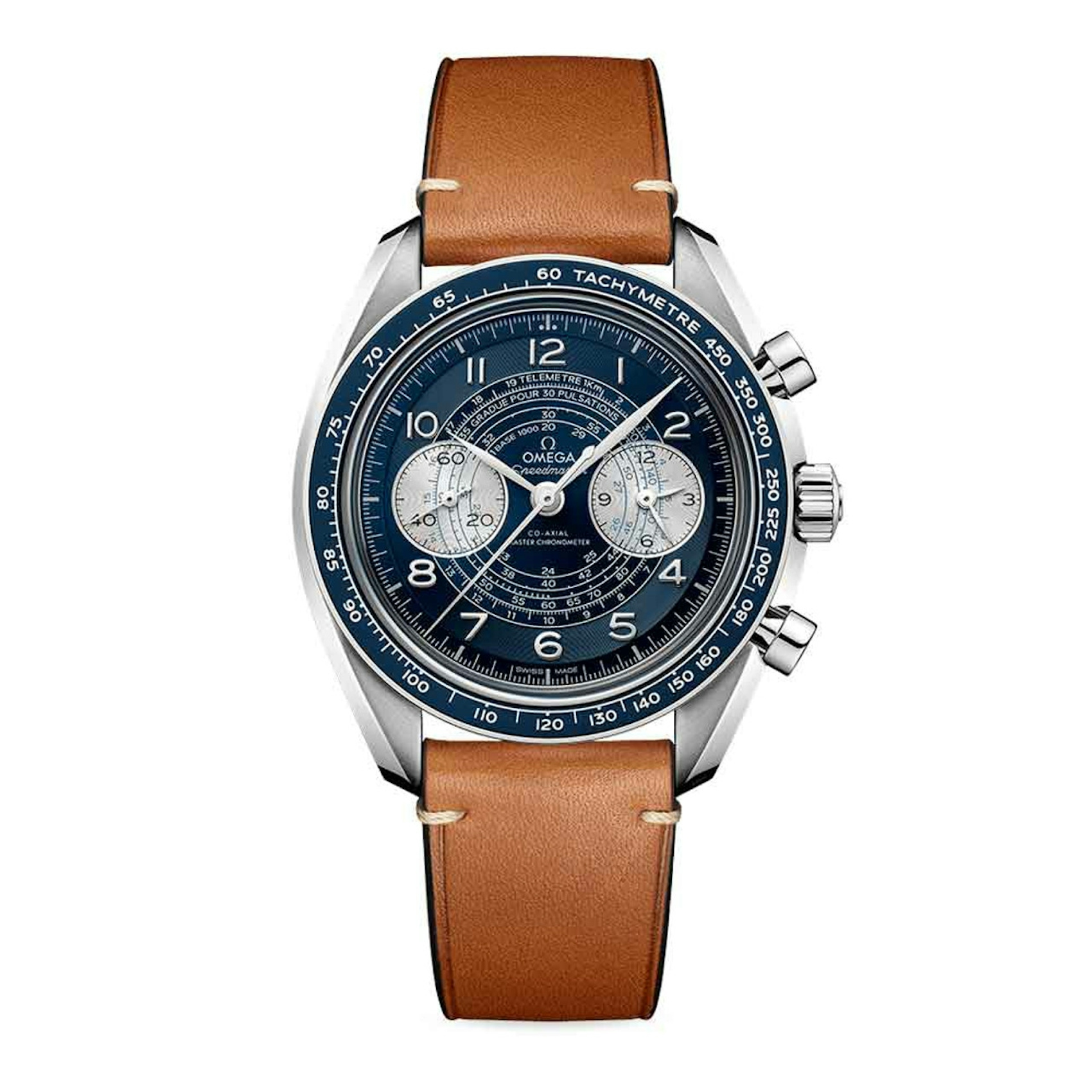 Vertical Omega Speedmaster Chronoscope Chronograph 43mm 329.32.43.51.03.001