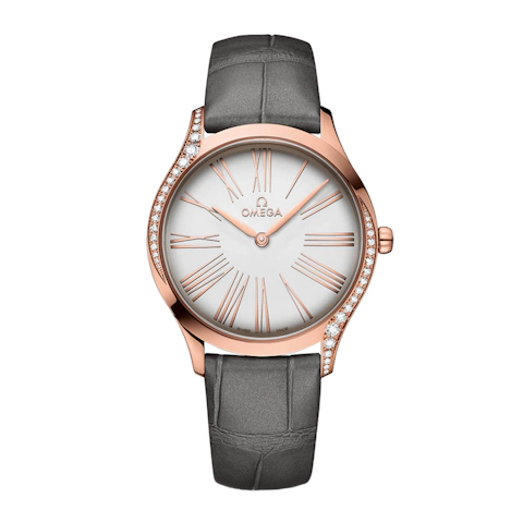 Vertical Omega De Ville Trésor Quartz 18K Sedna Gold 36mm 428.58.36.60.02.001