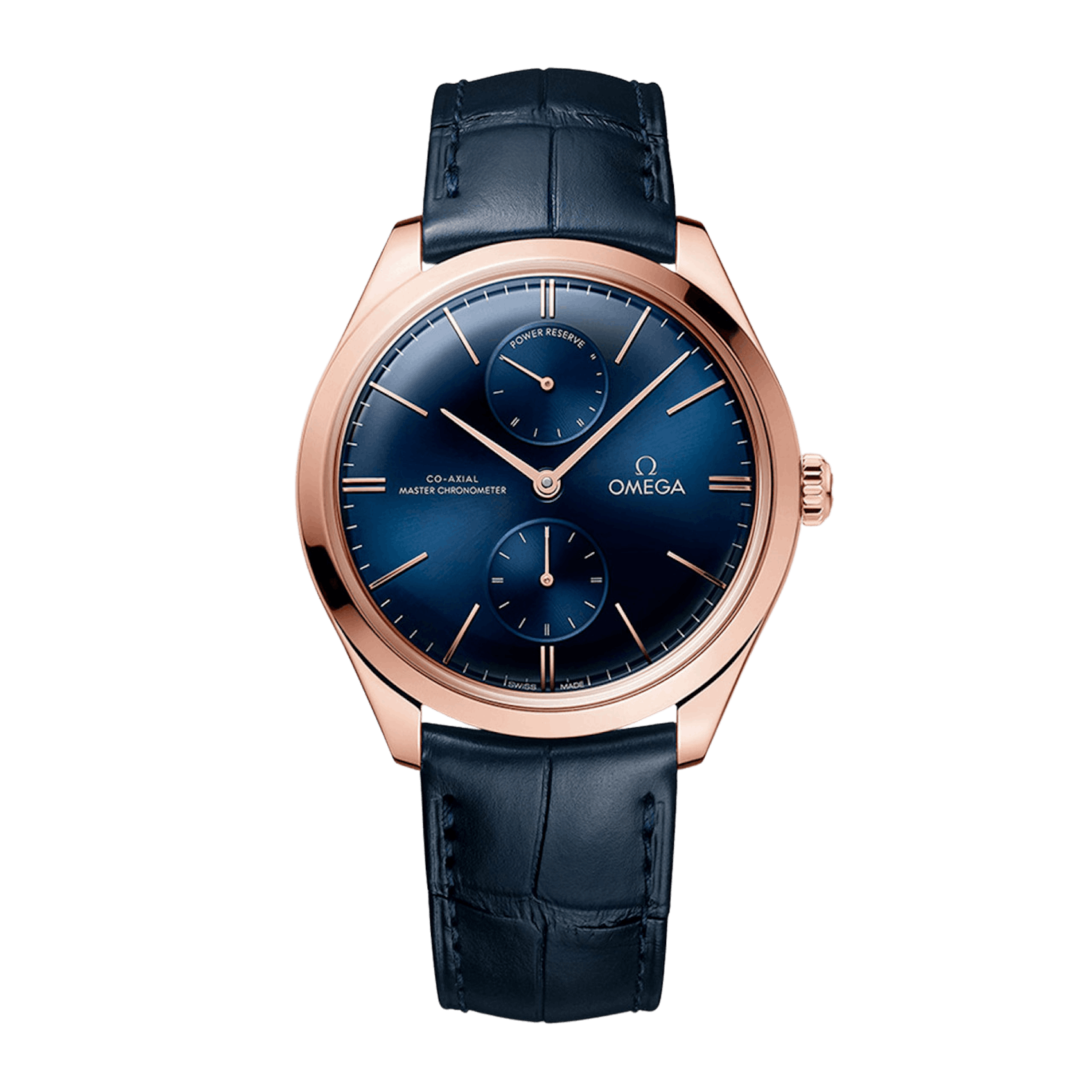Vertical Omega De Ville Trésor Power Reserve 18K Sedna Gold 40mm 435.53.40.22.03.001