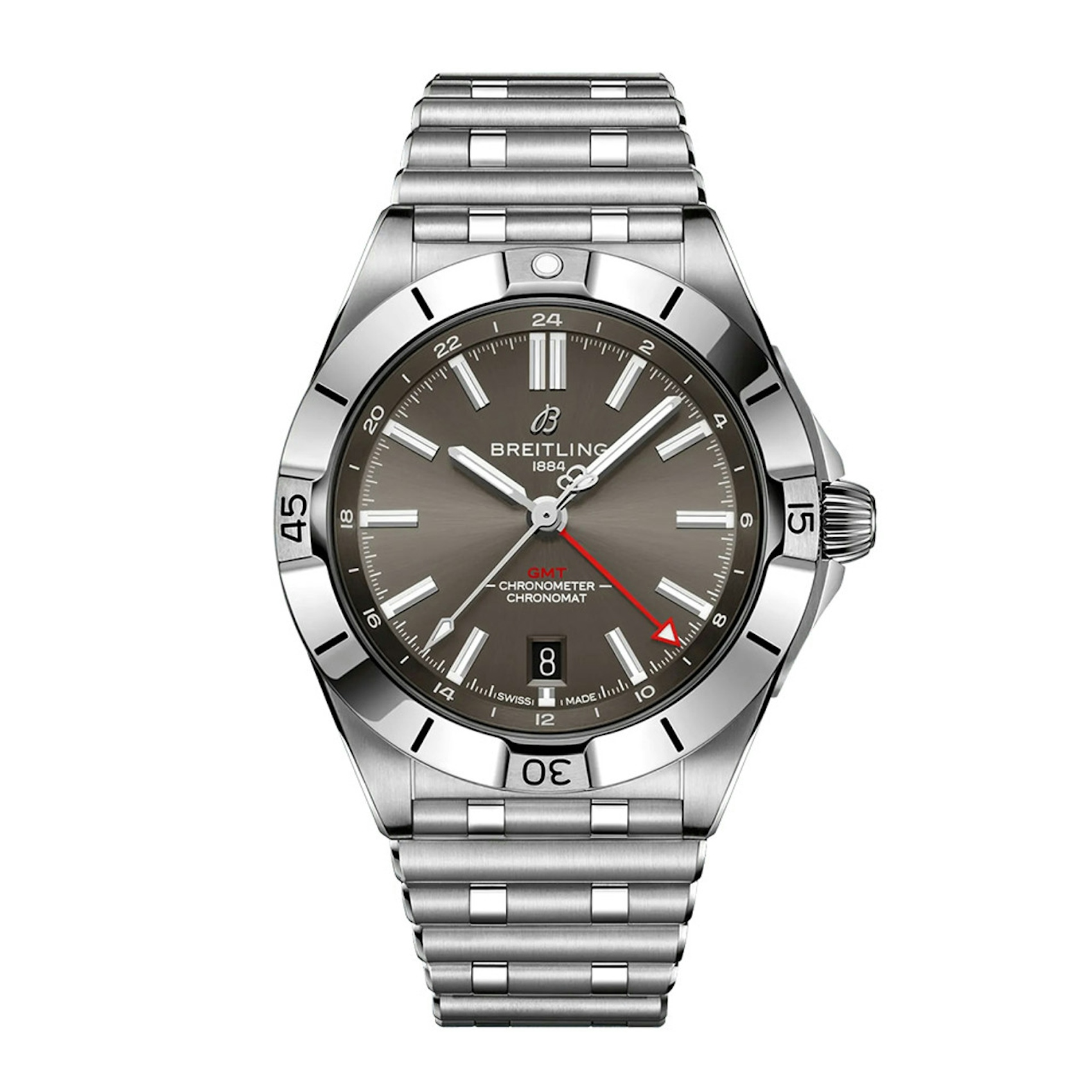 Vertical Breitling Chronomat 40 GMT Automatic A32398101M1A1
