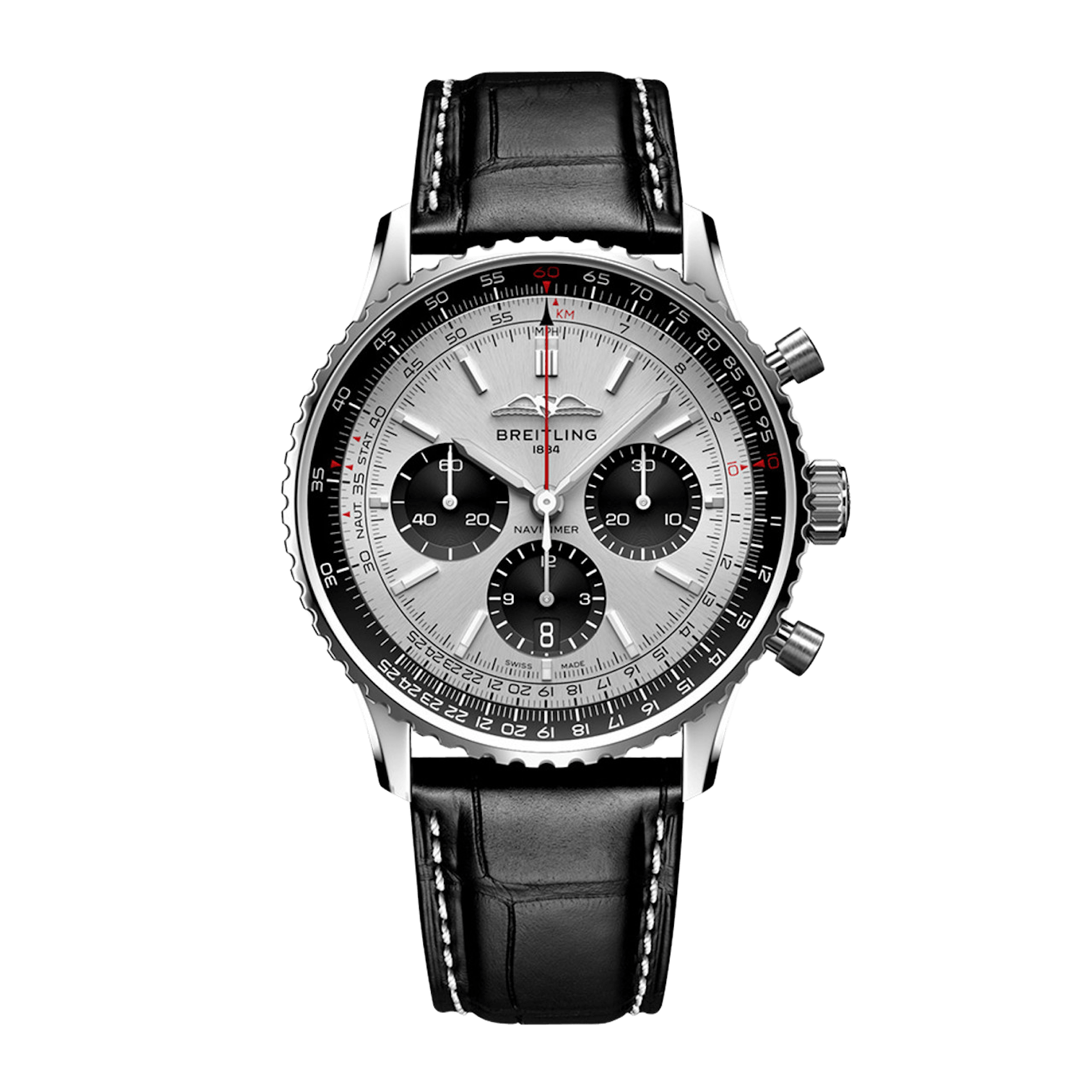 Vertical Breitling Navitimer 43 B01 Automatic Chronograph AB0138241G1P1