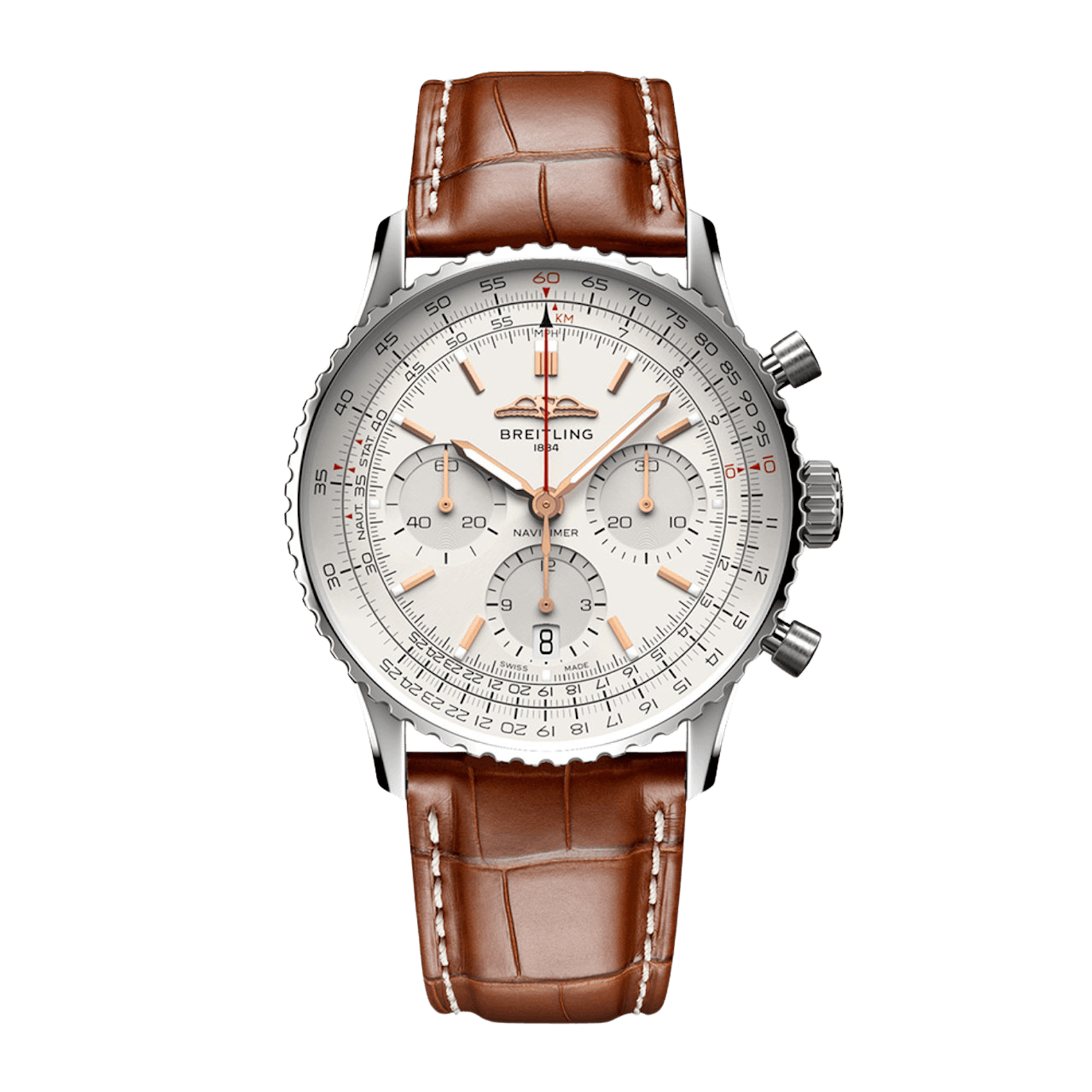 Vertical Breitling Navitimer 41 B01 Automatic Chronograph AB0139211G1P1