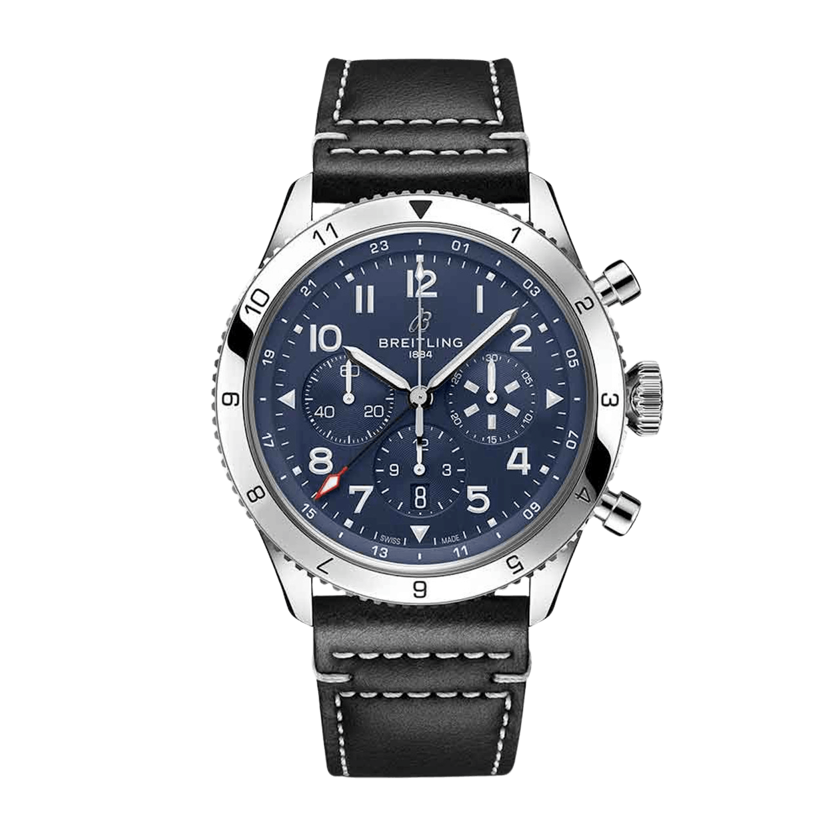Vertical Breitling Super AVI 46 B04 Automatic Chronograph GMT Tribute to Vought F4U Corsair AB04451A1C1X1