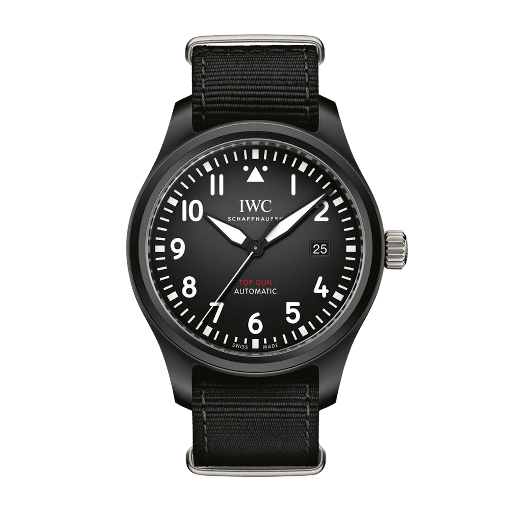 Vertical IWC Schaffhausen Pilot's Watch Automatic Top Gun IW326901