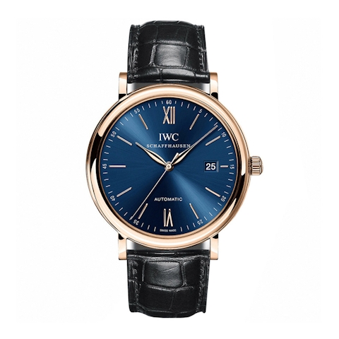 Vertical Portofino Automatic 18K Rose Gold