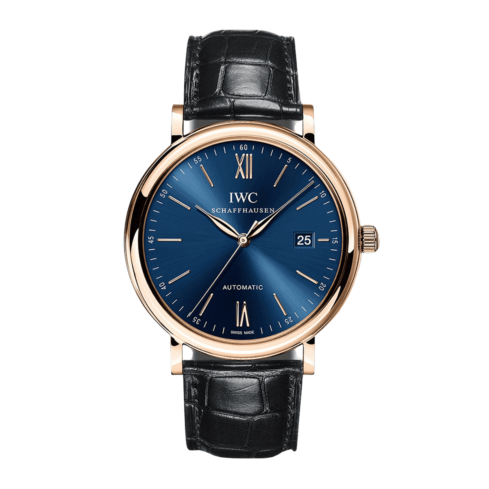 Vertical IWC Schaffhausen Portofino Automatic 18K Rose Gold IW356522
