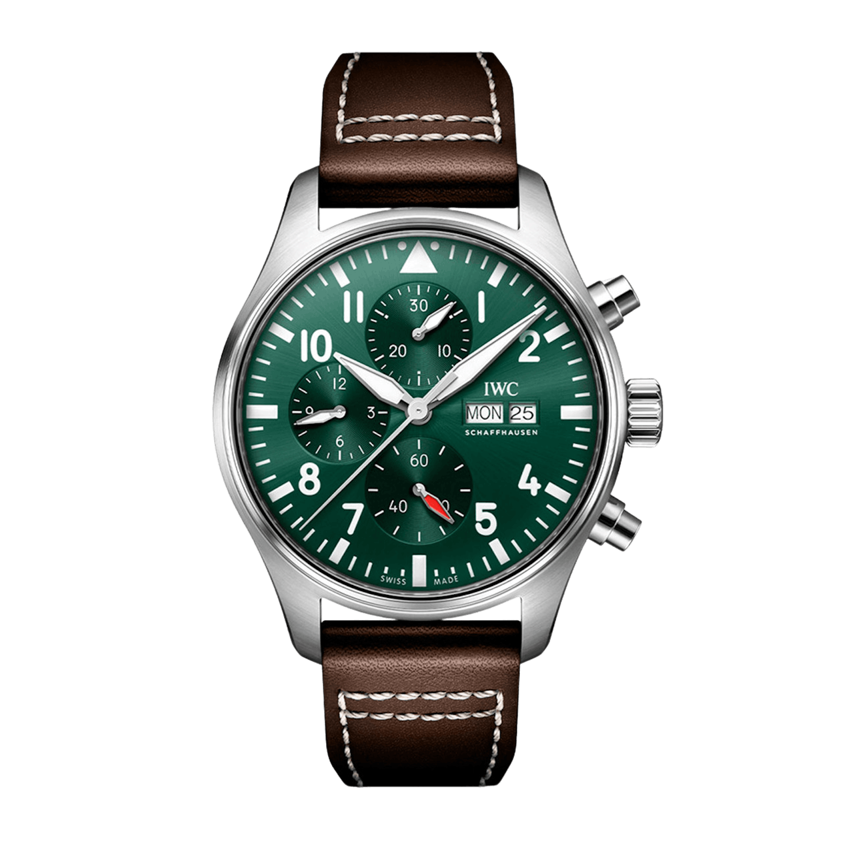 Vertical IWC Schaffhausen Pilot's Watch Chronograph IW378005