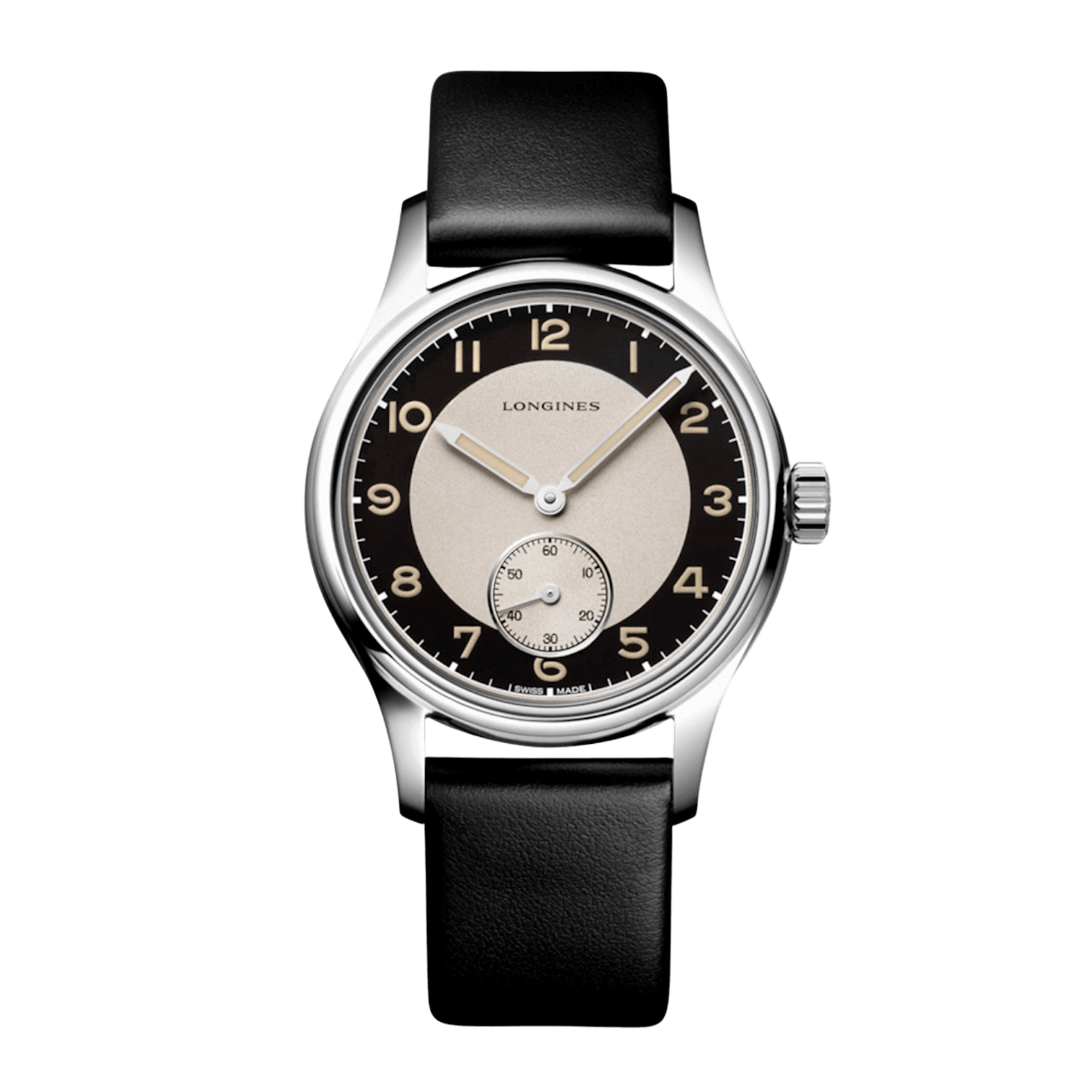 Vertical Longines Heritage Classic Tuxedo Automatic 38mm L2.330.4.93.0