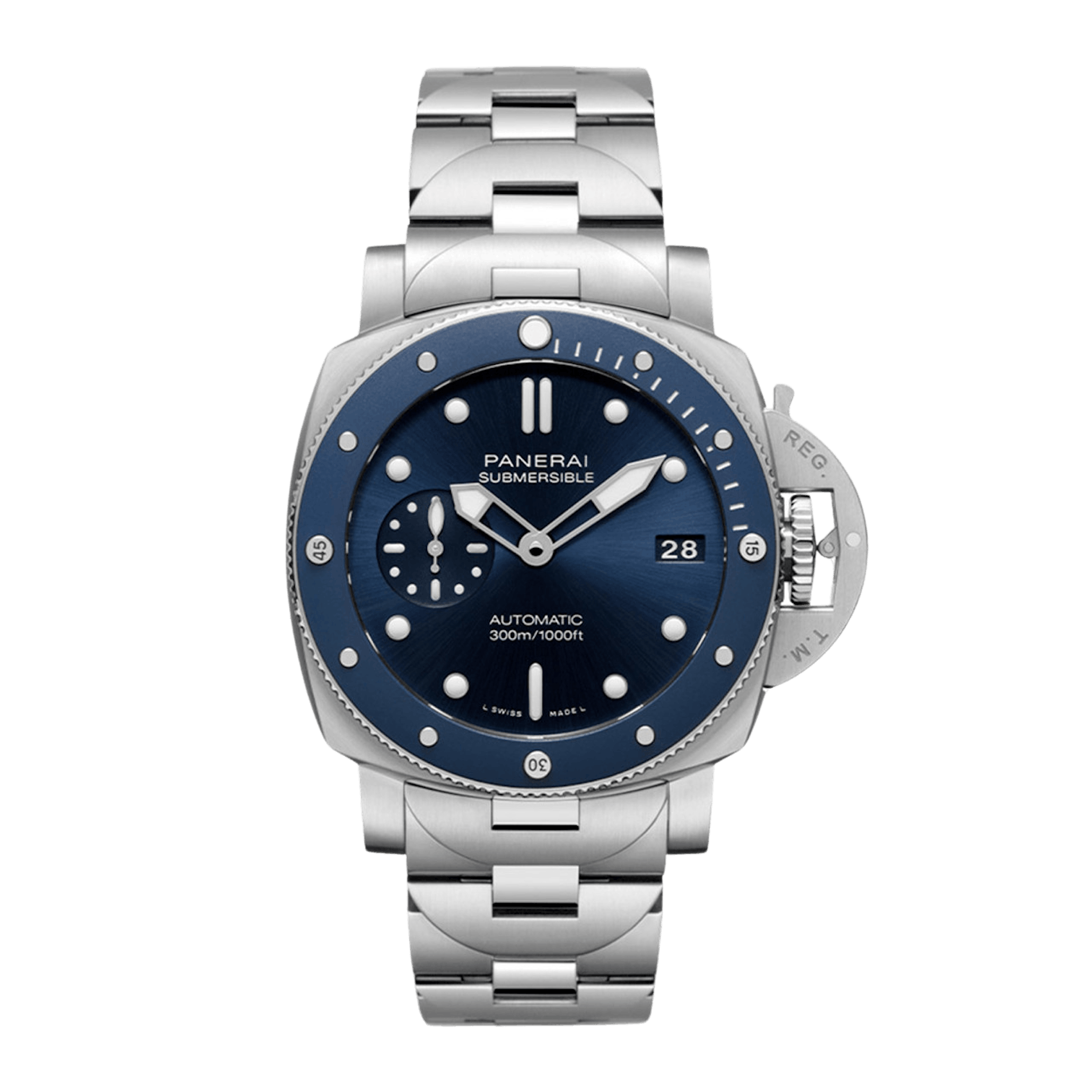 Vertical Panerai Submersible Blu Notte 42mm PAM01068