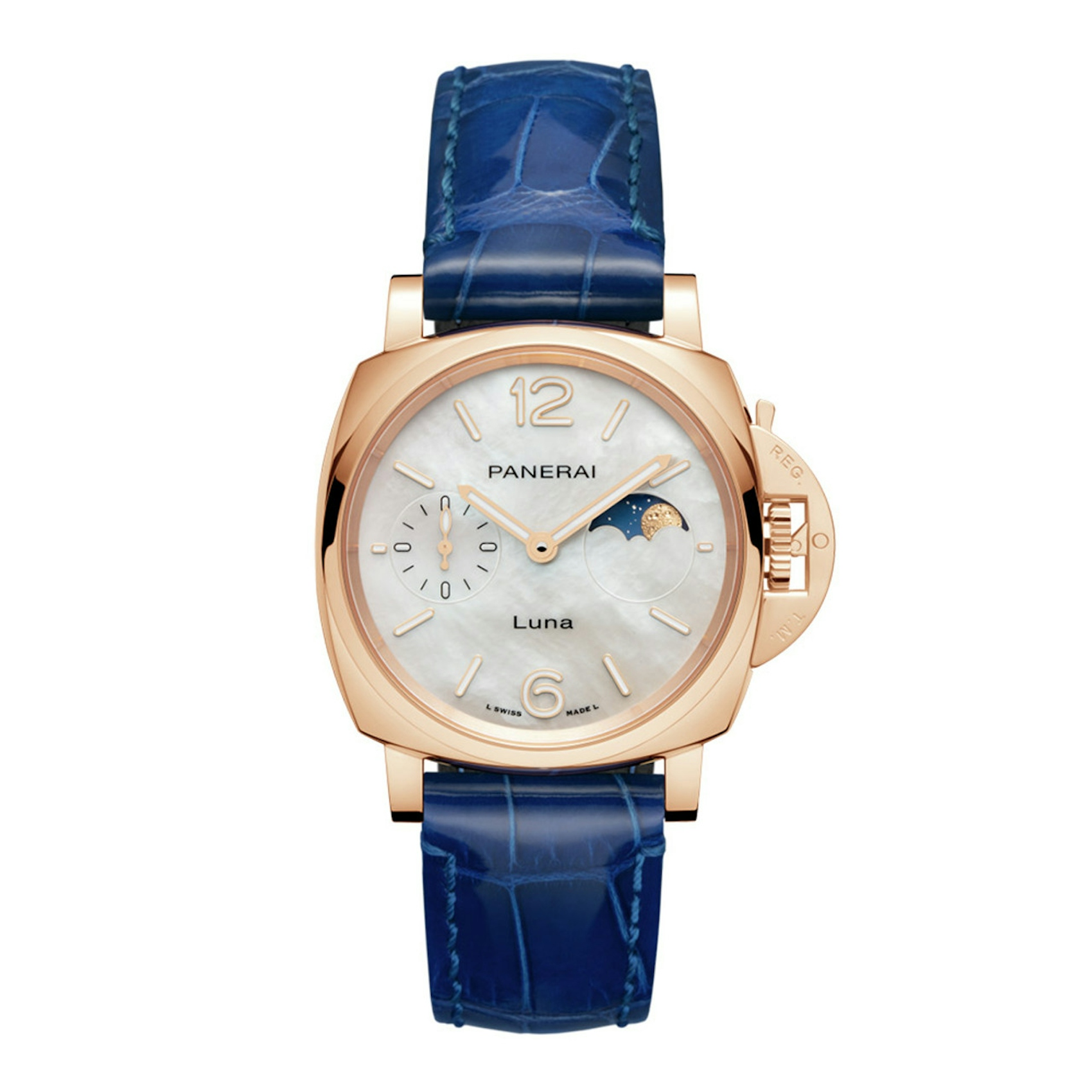 Vertical Luminor Due Luna Goldtech 38mm